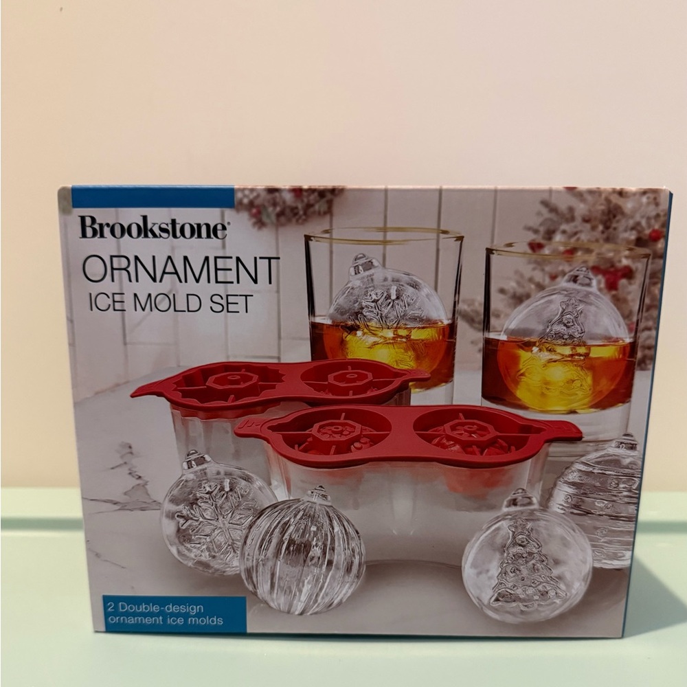 Brookstone Ornament Ice Mold Set- NIB